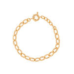 Dirty Jazz 18K Gold Plated Classic Oval Link Chain Bracelet | Burren Jewellery