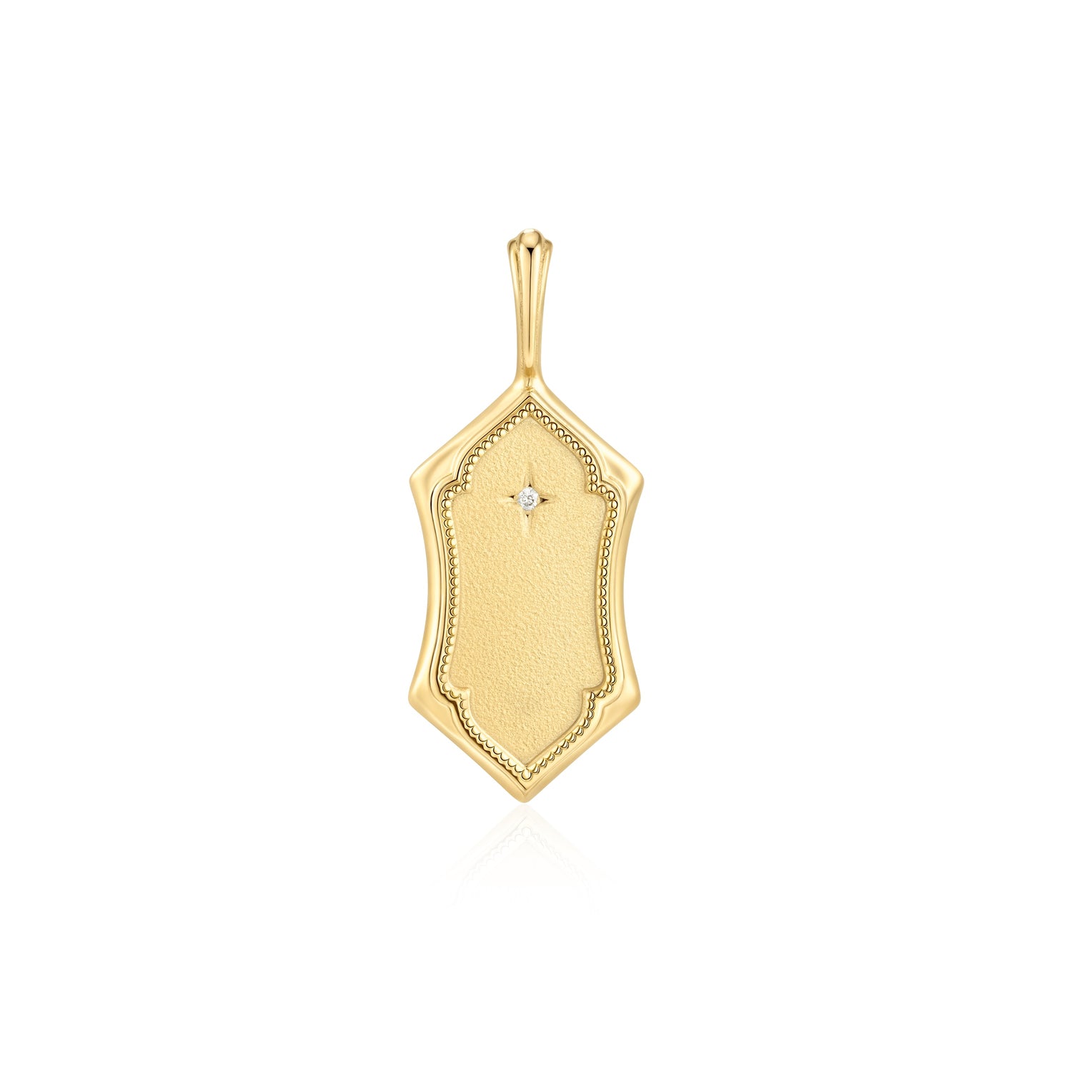 Invincible North Star Shield Pendant Necklace