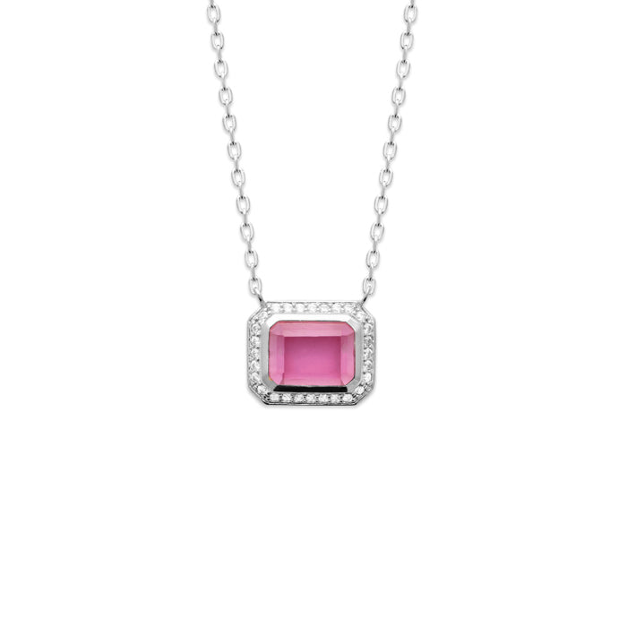 Crystalline Silver  Necklace