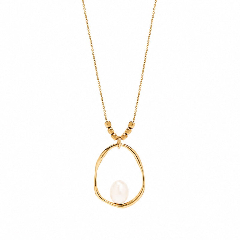 Sea Lullaby Natural Pearl Pendant Necklace