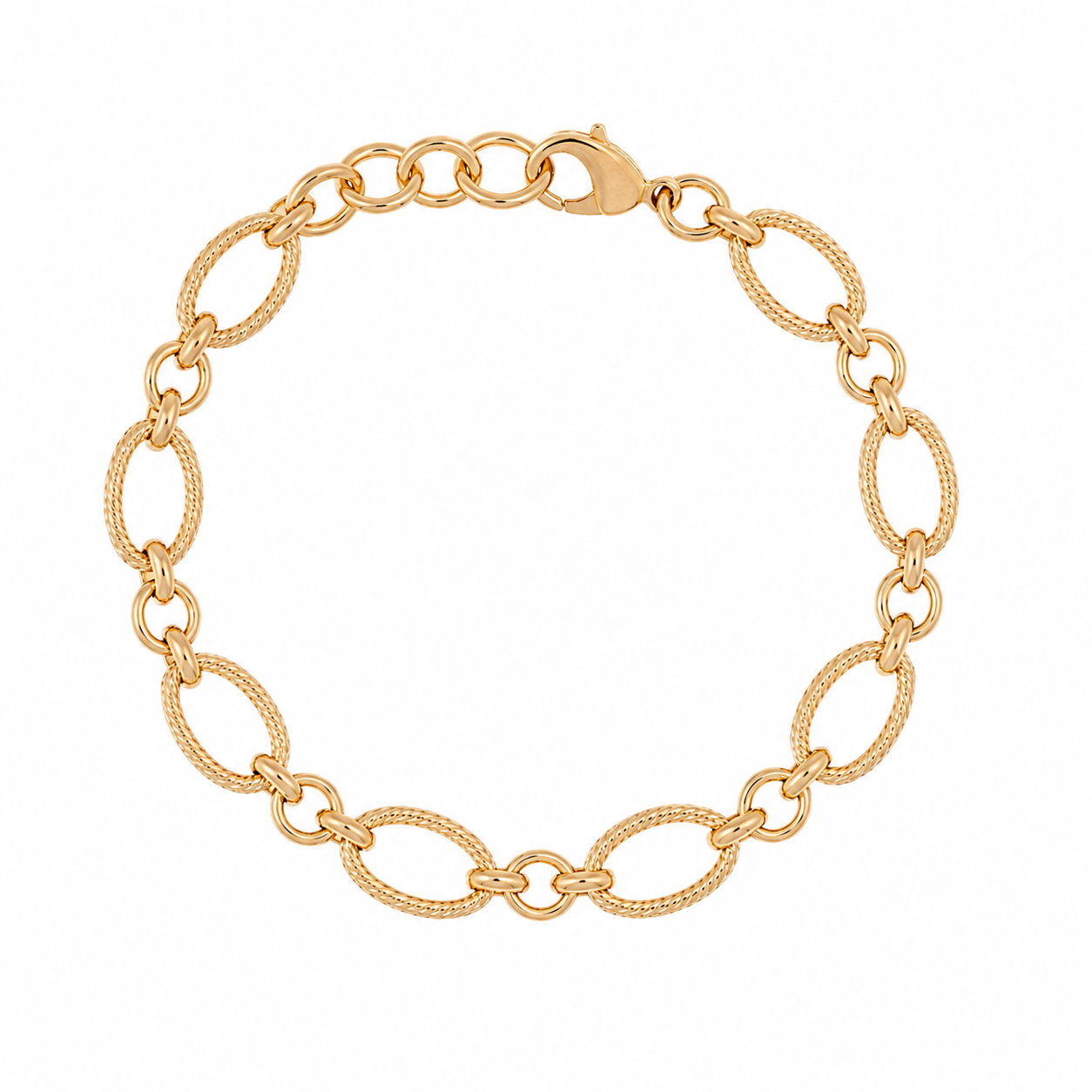 Soul Static Textured Link Bracelet