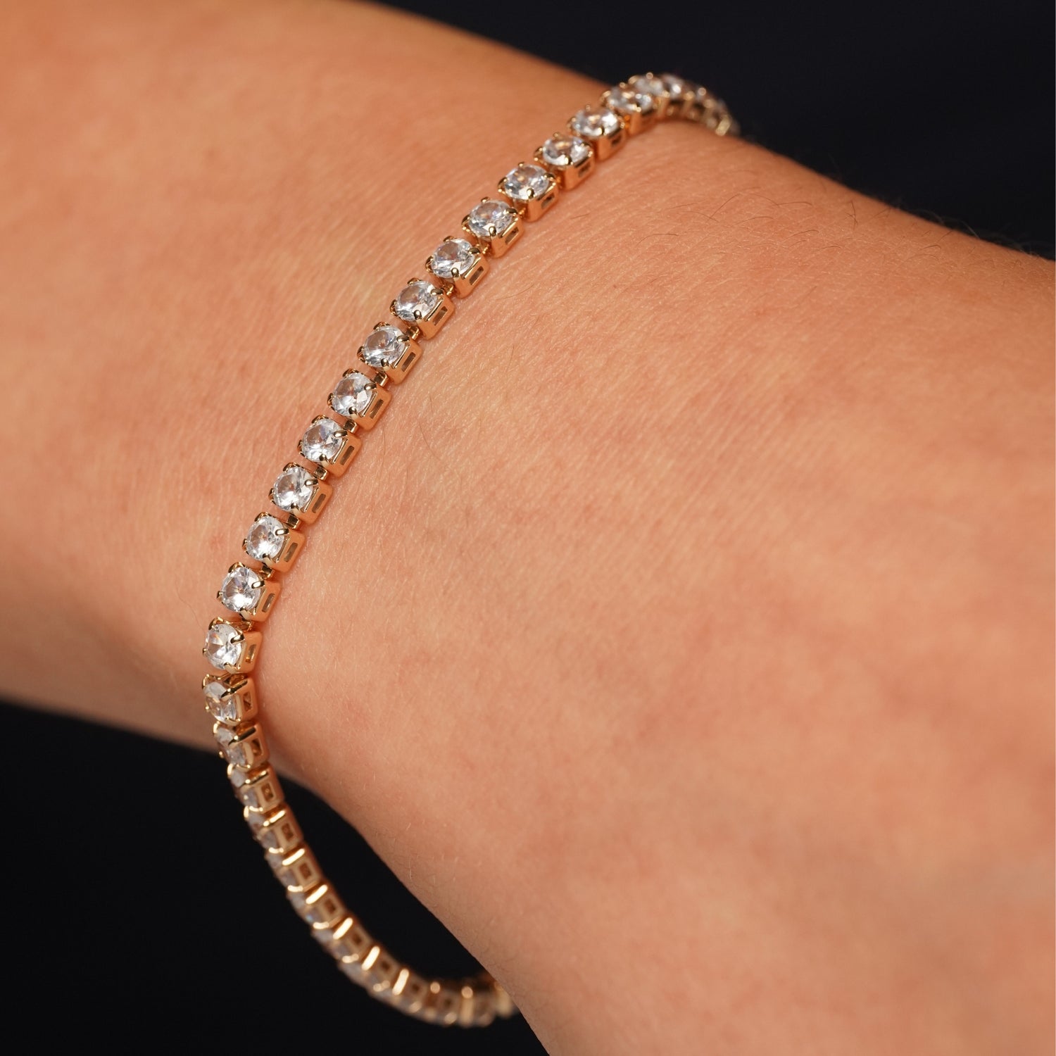 Sovereign Clear CZ Tennis Bracelet