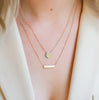 burren jewellery 18k gold plate above the level layered necklace model