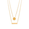 burren jewellery 18k gold plate above the level layered necklace