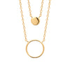 burren jewellery 18k gold plate around again layered fashion necklace