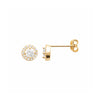burren jewellery 18k gold plate crossed destiny earrings-side