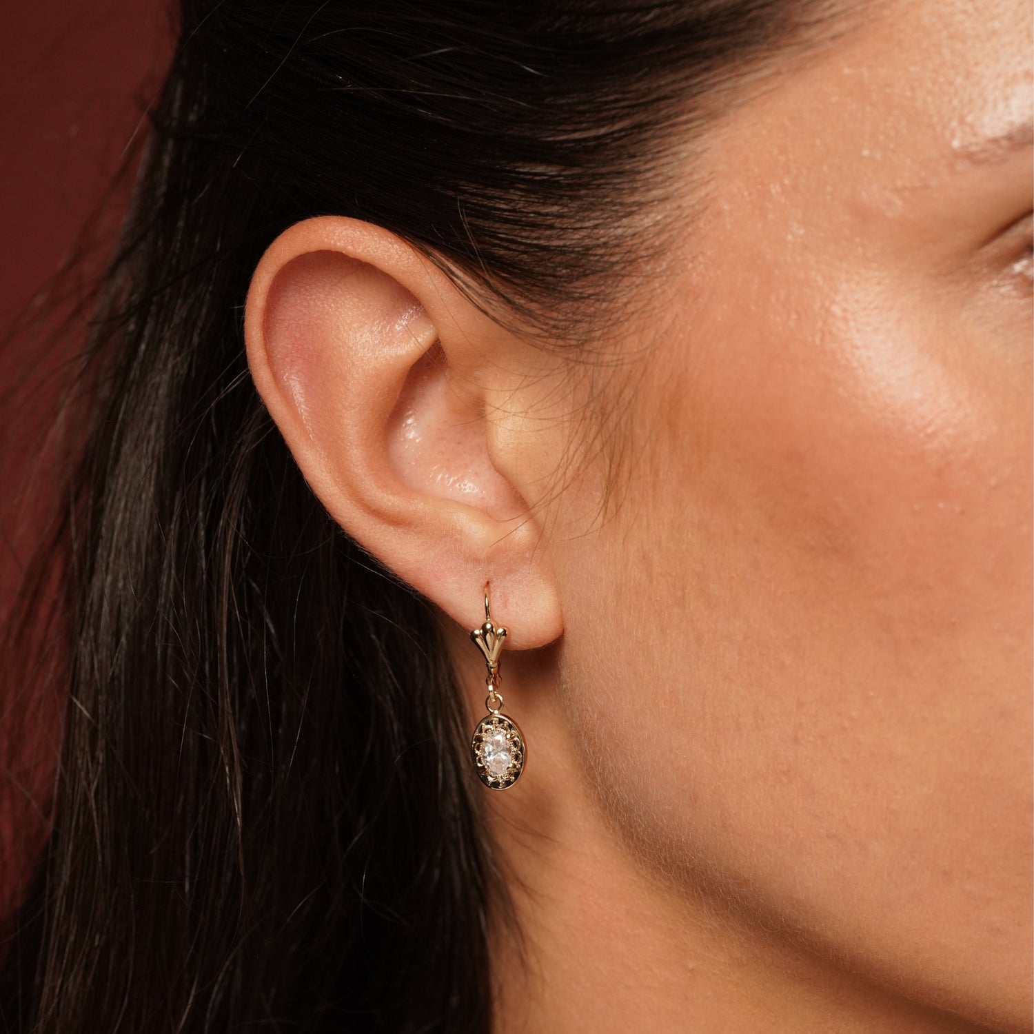 Nostalgia Earrings White Cubic Zirconia