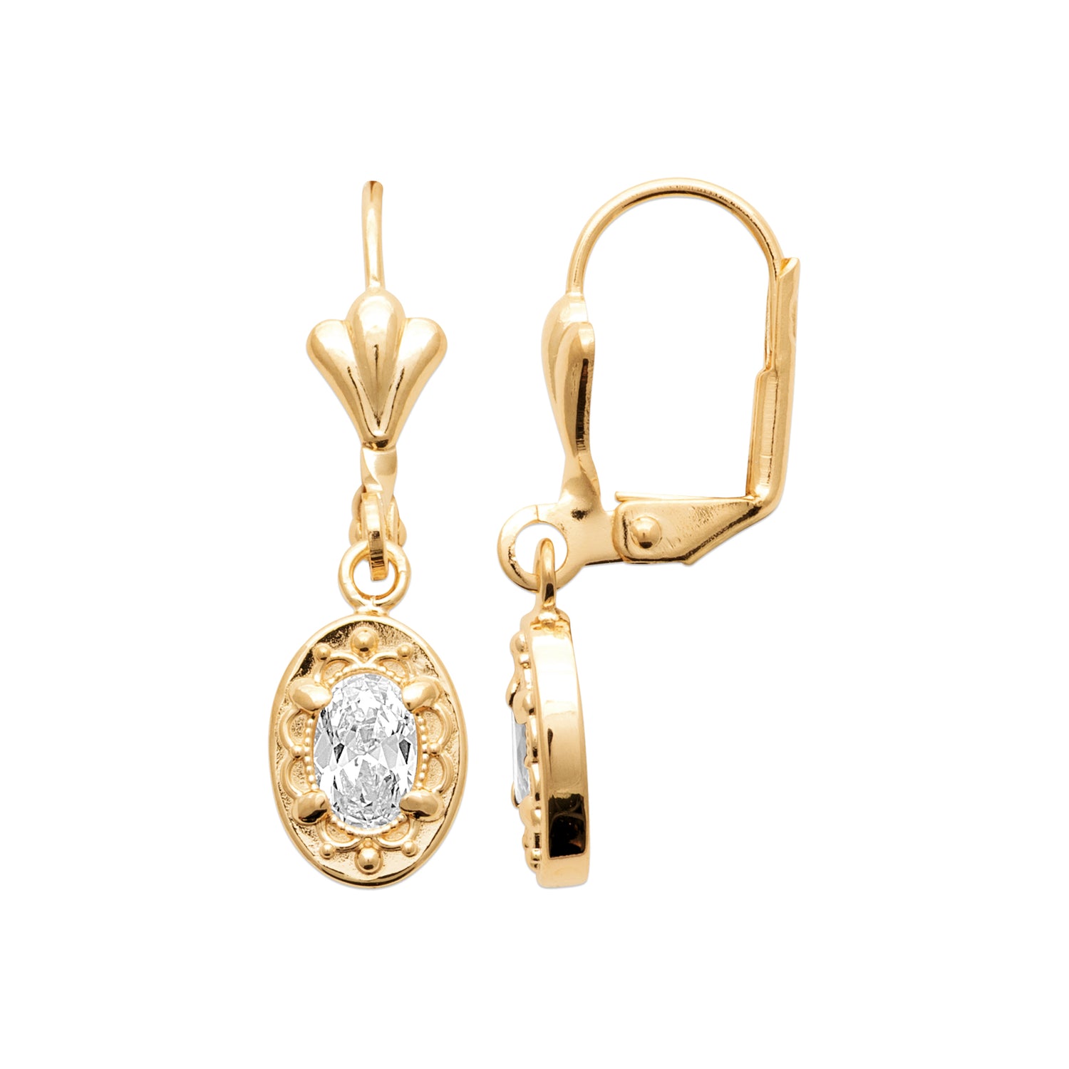 Nostalgia Earrings White Cubic Zirconia