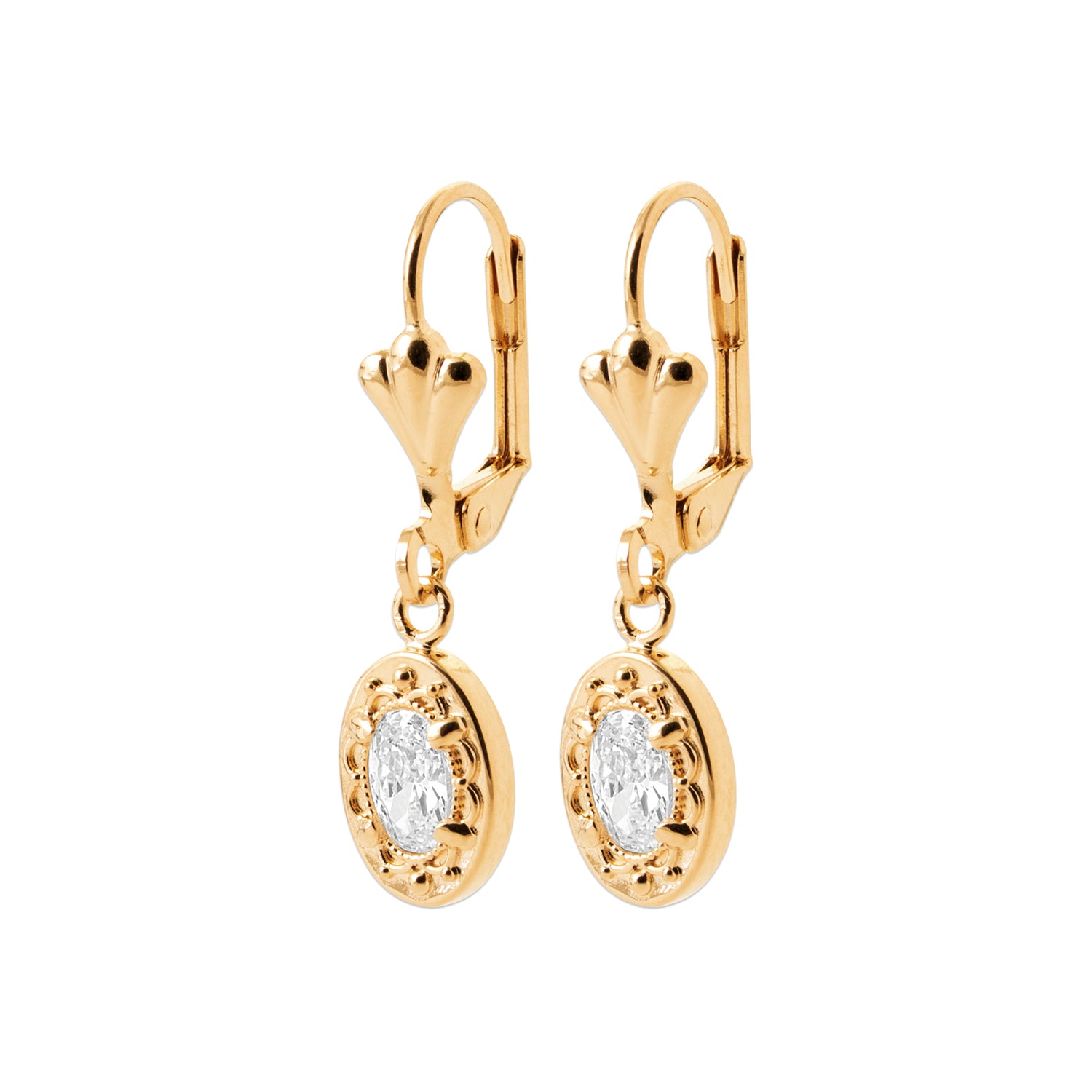 Nostalgia Earrings White Cubic Zirconia