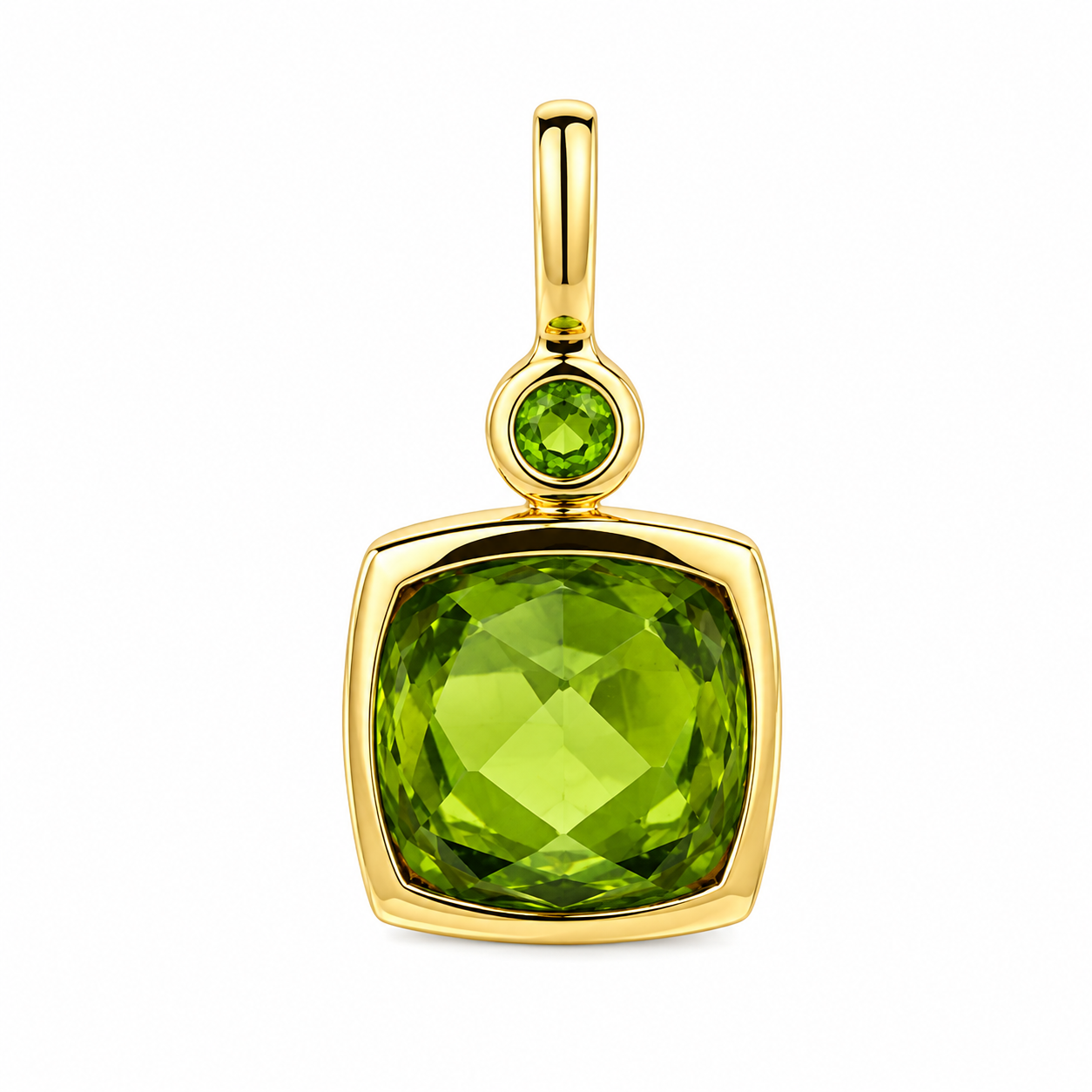 Lush Garden Green Quartz Pendant