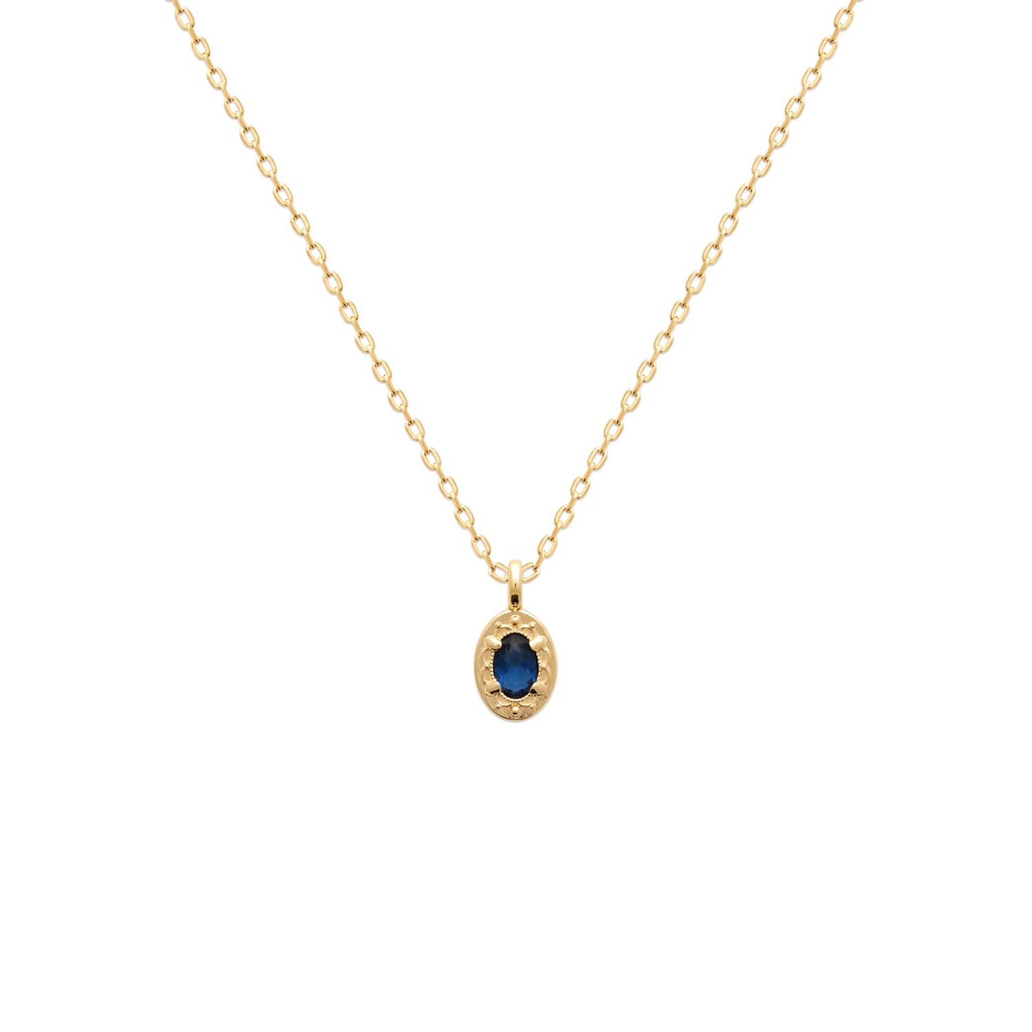 Nostalgia Pendant Sapphire Blue CZ