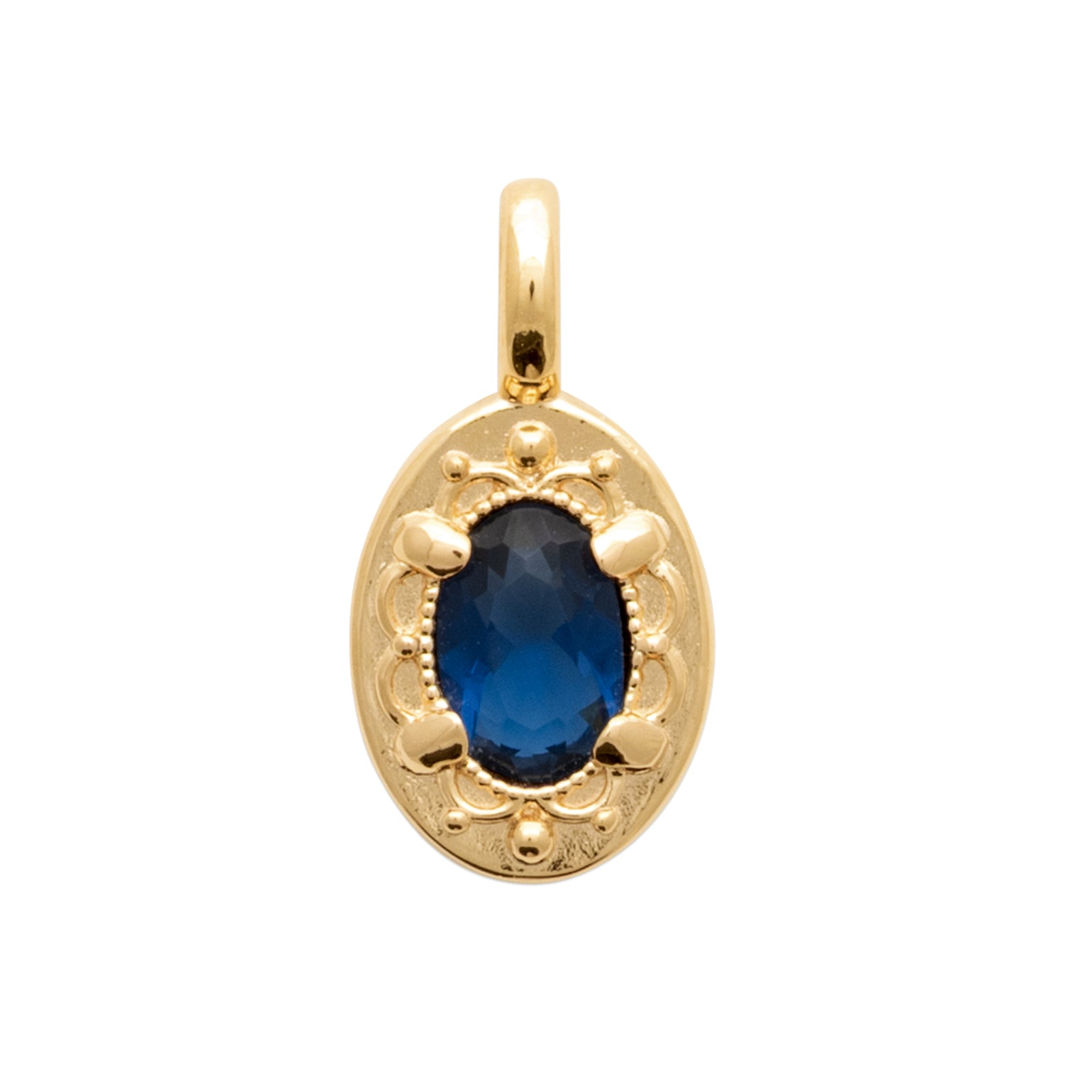 Nostalgia Pendant Sapphire Blue CZ