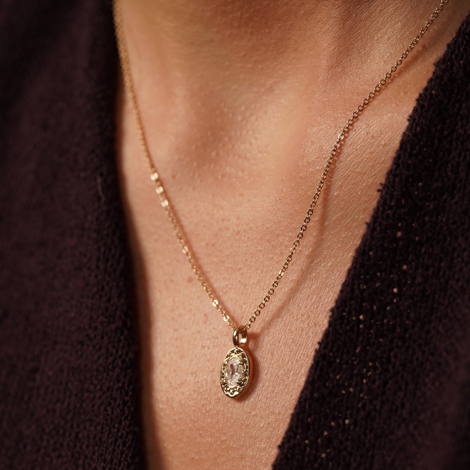 Nostalgia Pendant White Cubic Zirconia