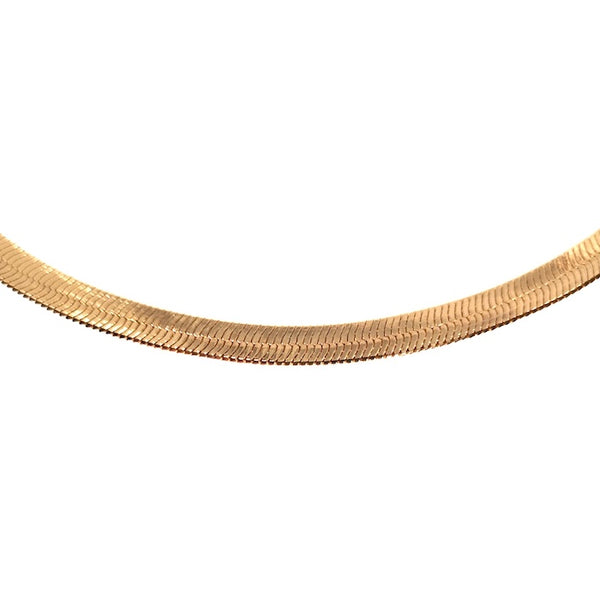 burren jewellery 18k gold plate serpent chain