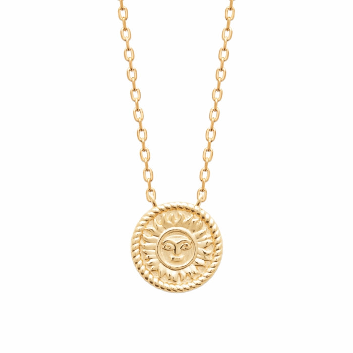 burren jewellery 18k gold plate time before light necklace
