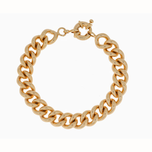 Burren jewellery 18k gold plated Wind in your sail chain Bracelet full