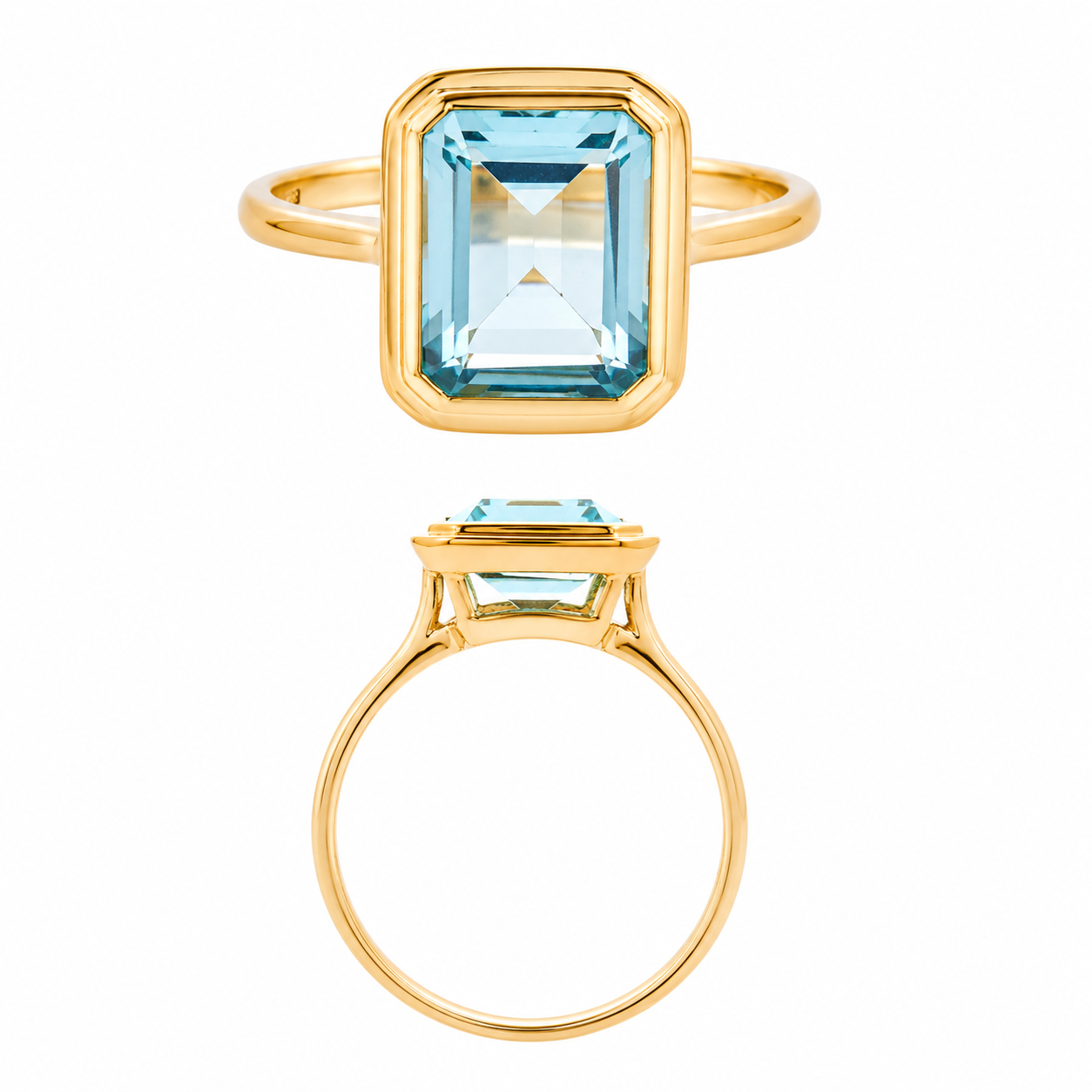 Lagoon Blue Topaz Medium Ring