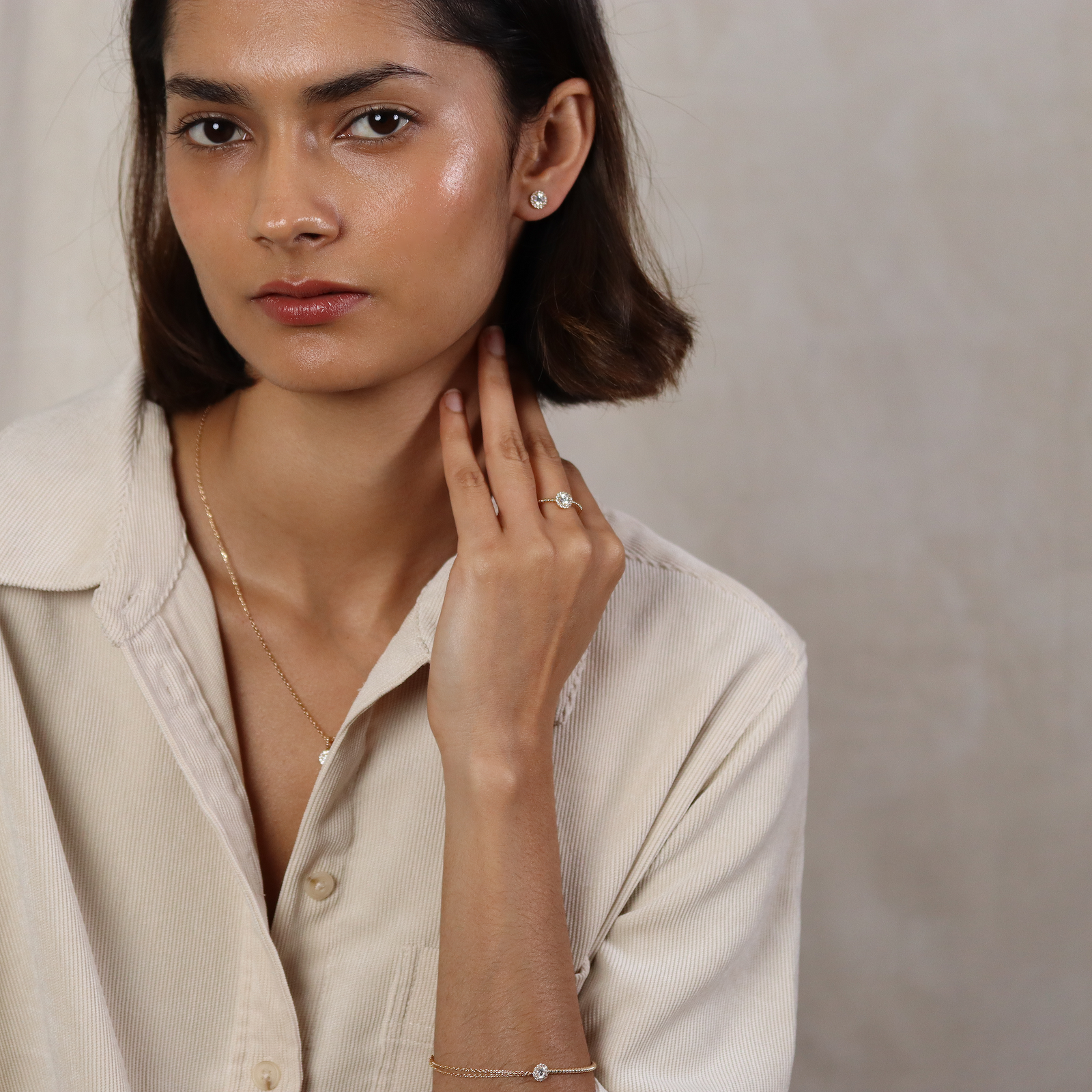 burren jewellery 18k gold plated crossed destiny earring