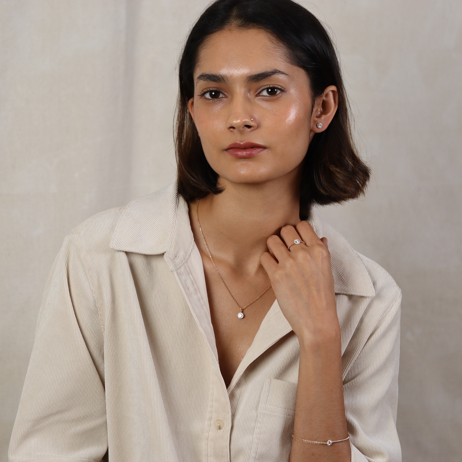 burren jewellery 18k gold plated crossed destiny pendant