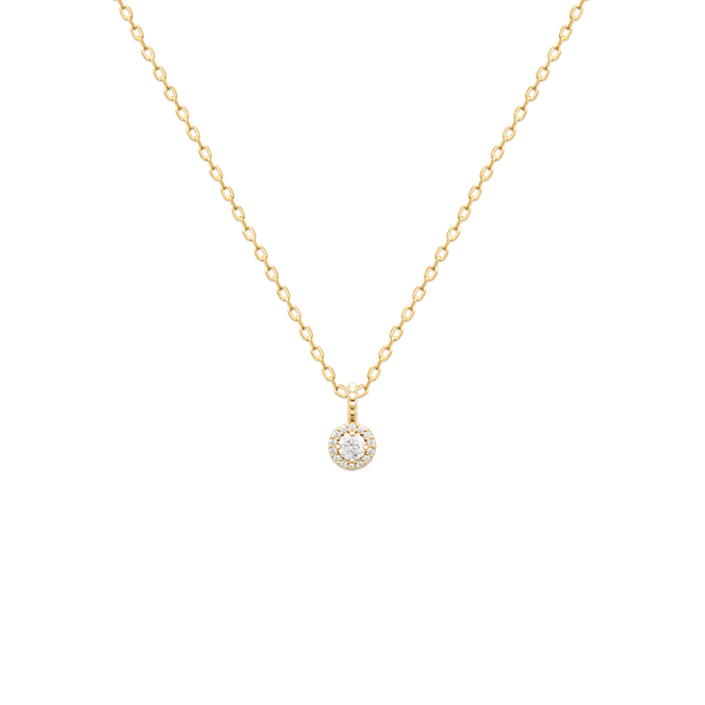 burren jewellery 18k gold plated crossed destiny pendant full