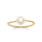 burren jewellery 18k gold plated crossed destiny ring top