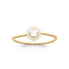 burren jewellery 18k gold plated crossed destiny ring top