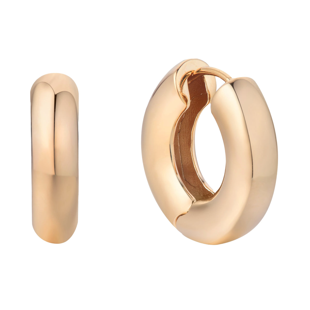 burren jewellery 18k gold plated elegant hoop earring