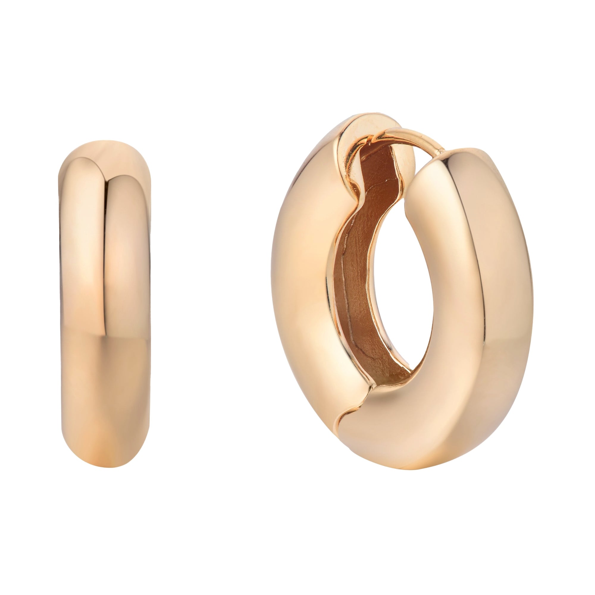 burren jewellery 18k gold plated elegant hoop earring