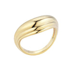 burren jewellery 18k gold plated every-day sculptural ring