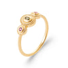 burren jewellery 18k gold plated jasmine ring