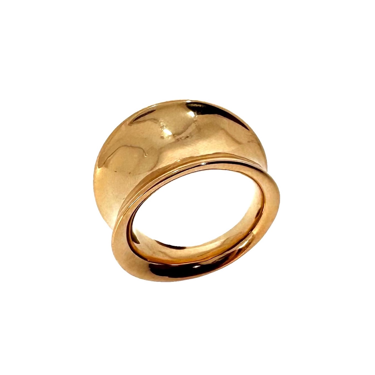 burren jewellery 18k gold plated sculpted exagerated bold ring 