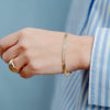 burren jewellery 18k gold plated serpent bracelet chain model