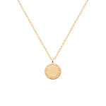 burren jewellery 18k gold plated sun inspired disk pendant 