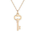 burren jewellery 18k gold plated symbolic key pendant necklace