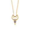 burren jewellery 18k gold plated total eclipse necklace