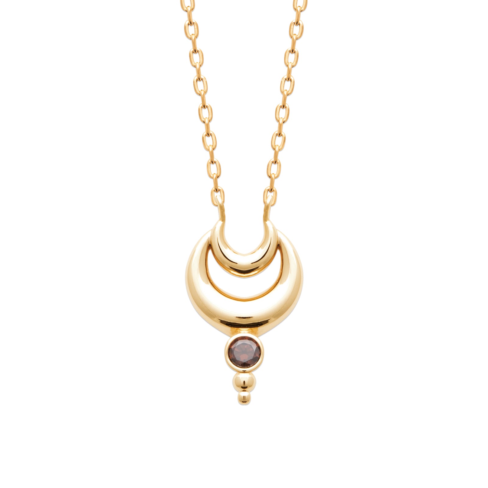 burren jewellery 18k gold plated total eclipse necklace