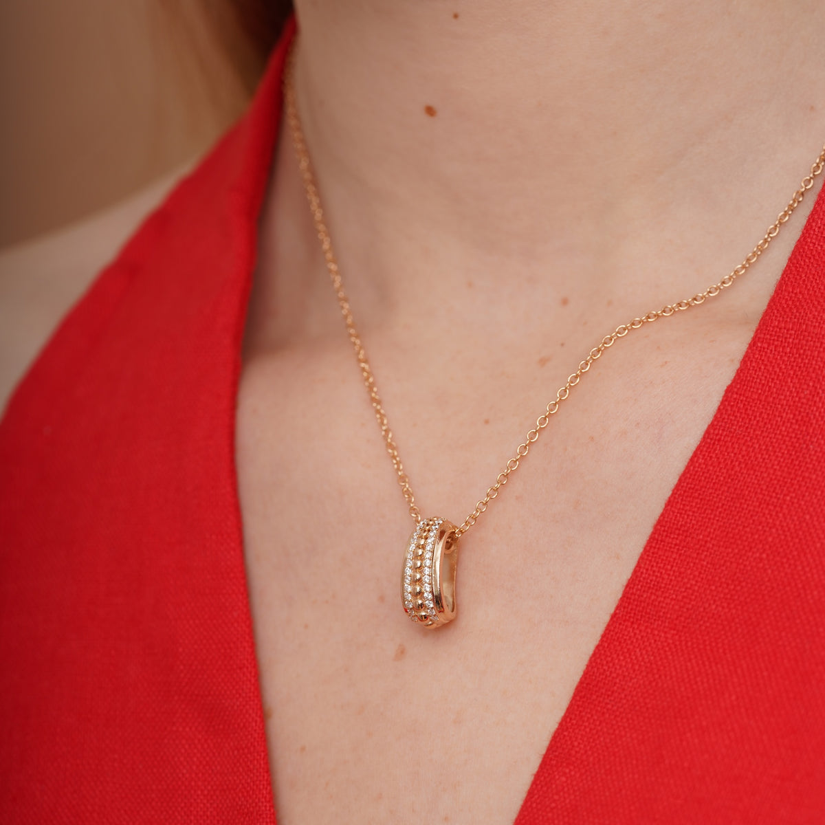 burren jewellery 18k gold plated chunky cz stone set necklace