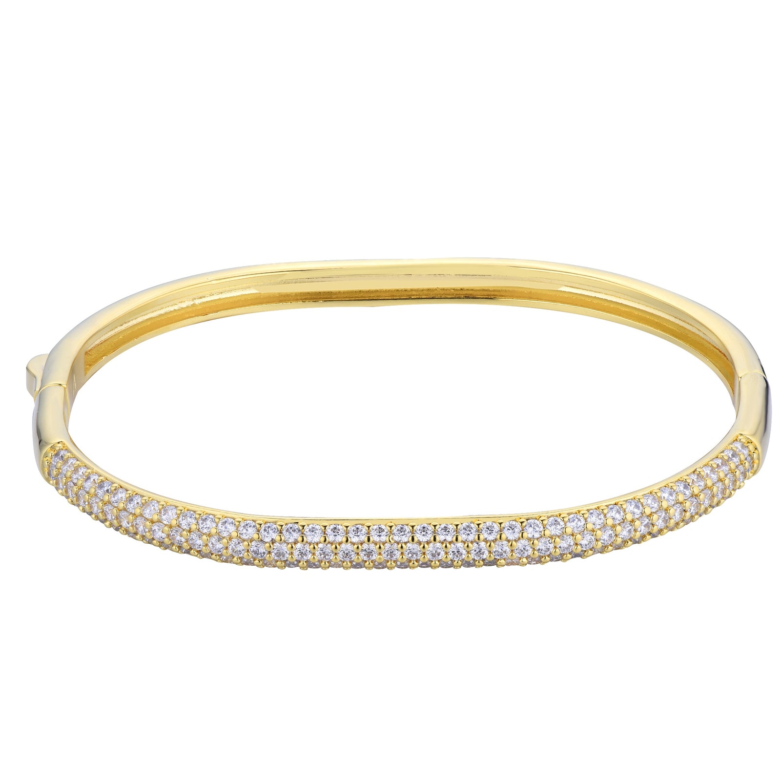 burrens jewellery 18k gold plated cuff adorned sparkly bangle