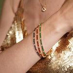 Tennis bracelets with colored and Clear Cubic Zirconia | Burren Jewellery