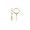 Burren Jewellery 18k gold blowing in the wind earrings
