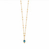 Burren Jewellery 18k gold drop in the ocean sapphire necklace full