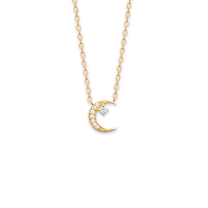 Burren Jewellery 18k gold on the crest necklace