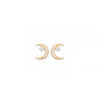 Burren Jewellery 18k gold on the crest stud earrings