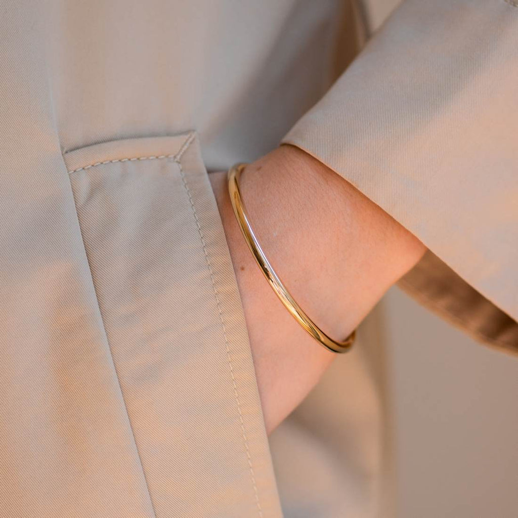 Burren Jewellery 18k gold plate Fashion Slave Bangle wrist