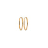 Burren Jewellery 18k gold plate Hoop No1 earrings