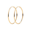 Burren Jewellery 18k gold plate Hoop No3 earrings