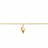 Burren Jewellery 18k gold plate I can hear the sea anklet