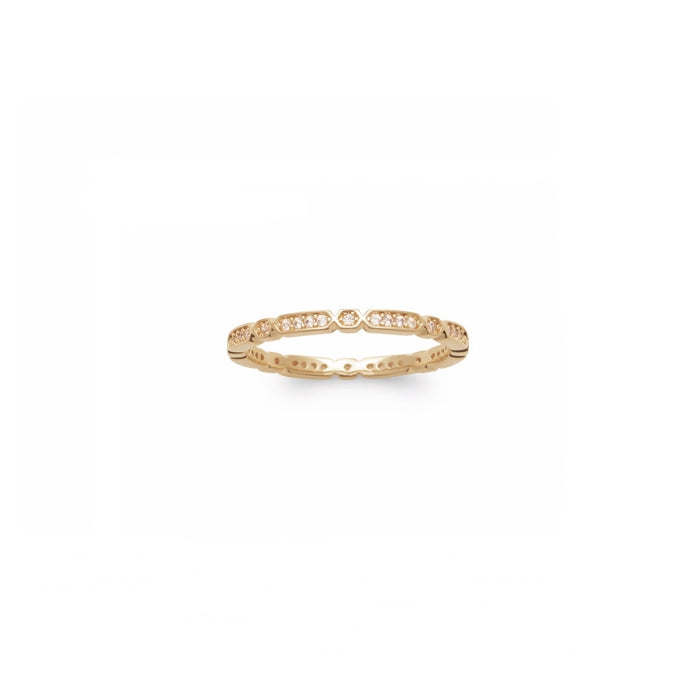 Burren Jewellery 18k gold plate augmented lifestyles ring top