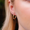 Burren Jewellery 18k gold plate can't hide it from me earrings model
