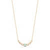 Burren Jewellery 18k gold plate close your eyes green topaz necklace full